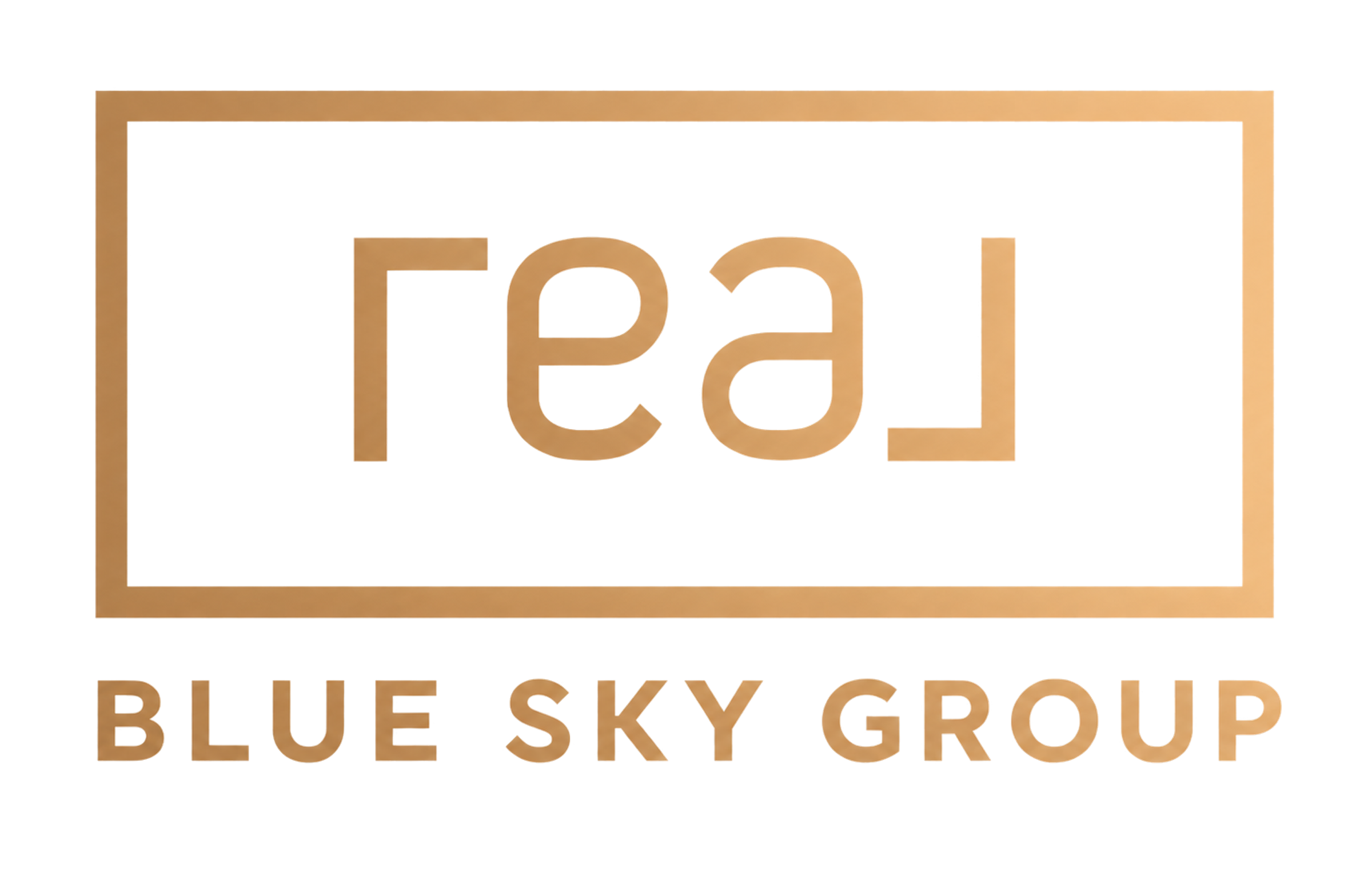 The REAL Blue Sky Group gold logo